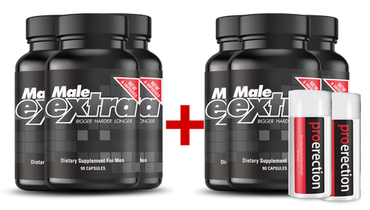 MaleExtra 3 Bottles + 3 Free Bottles + 2 Free Gels